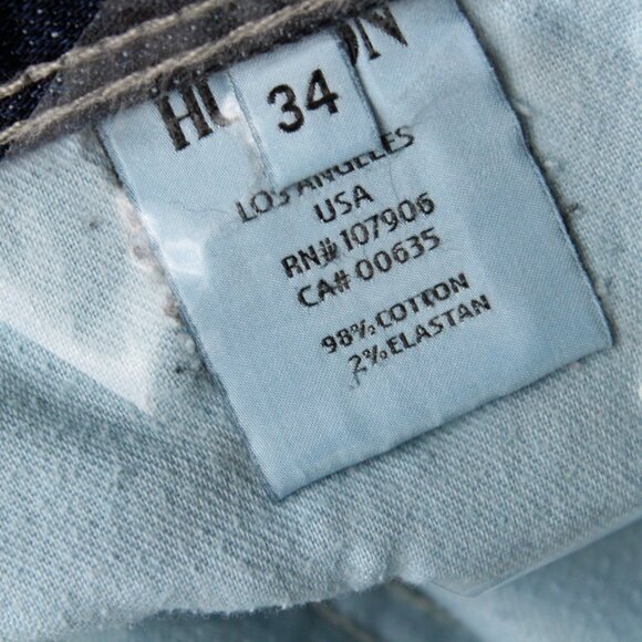 Hudson Men’s Jeans Button Fly Size 34x28 - Picture 8 of 8